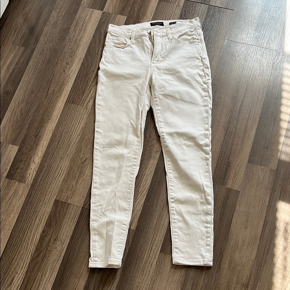 Banana Republic White Skinny Jeans